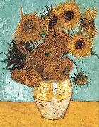 Vincent Van Gogh Vase with Twelve Sunflowers Sweden oil painting artist